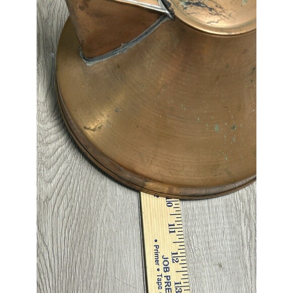 Vintage Copper Teapot Sailing Ship Captains Tea Kettle Coffee Pot Made In USA - Picture 10 of 10